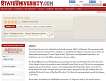 Tablet Screenshot of bowie.stateuniversity.com